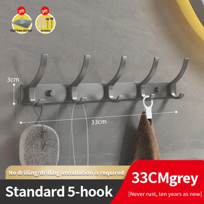 YUNJIEYA Black/White/Gun Grey Door hooks Clothes