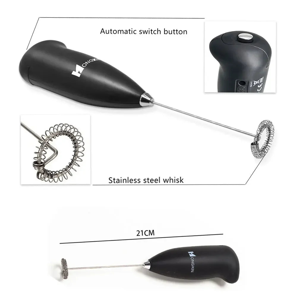 Handheld Mini Electric Milk Frother for Coffee