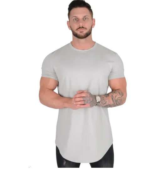 Muscle Fitness T-shirt Summer Men's Athleisure