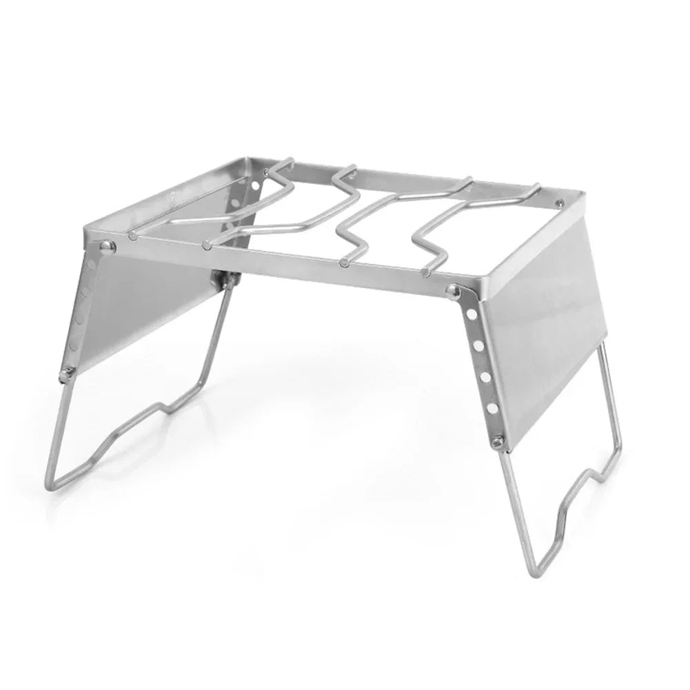 Camping Folding Campfire Grill Practical Camping Folding Campfire Grill Charcoal Bbq Grill Windproof Firewood Stove Accessories - MyLootWare