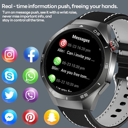 2025 New Smart Watch Men AMOLED HD Display Sports Health Tracker Waterproof Bluetooth Call Smartwatch Men For HUAWEI GT5 PRO - MyLootWare