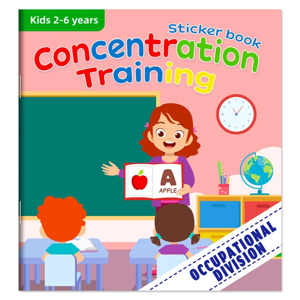 Montessori Toys Cartoon Sticker Books Focus on