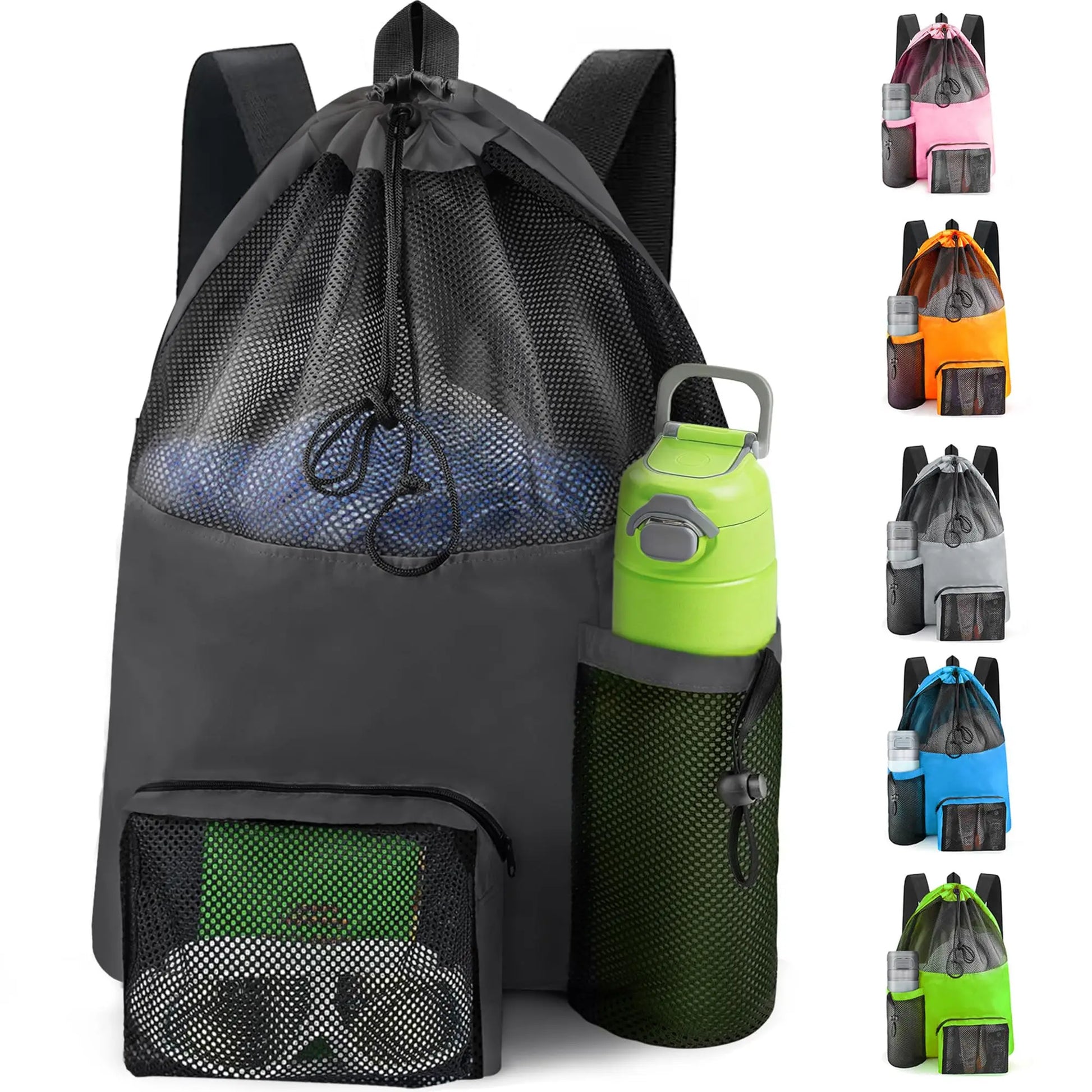 Beach Backpack, Backpack, Beach Bag That Can Store Clothes, Cosmetics, Water Cup Backpack, Washable Travel Bag - MyLootWare