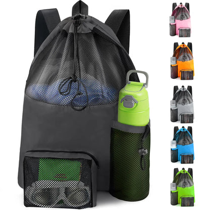 Beach Backpack, Backpack, Beach Bag That Can Store Clothes, Cosmetics, Water Cup Backpack, Washable Travel Bag - MyLootWare