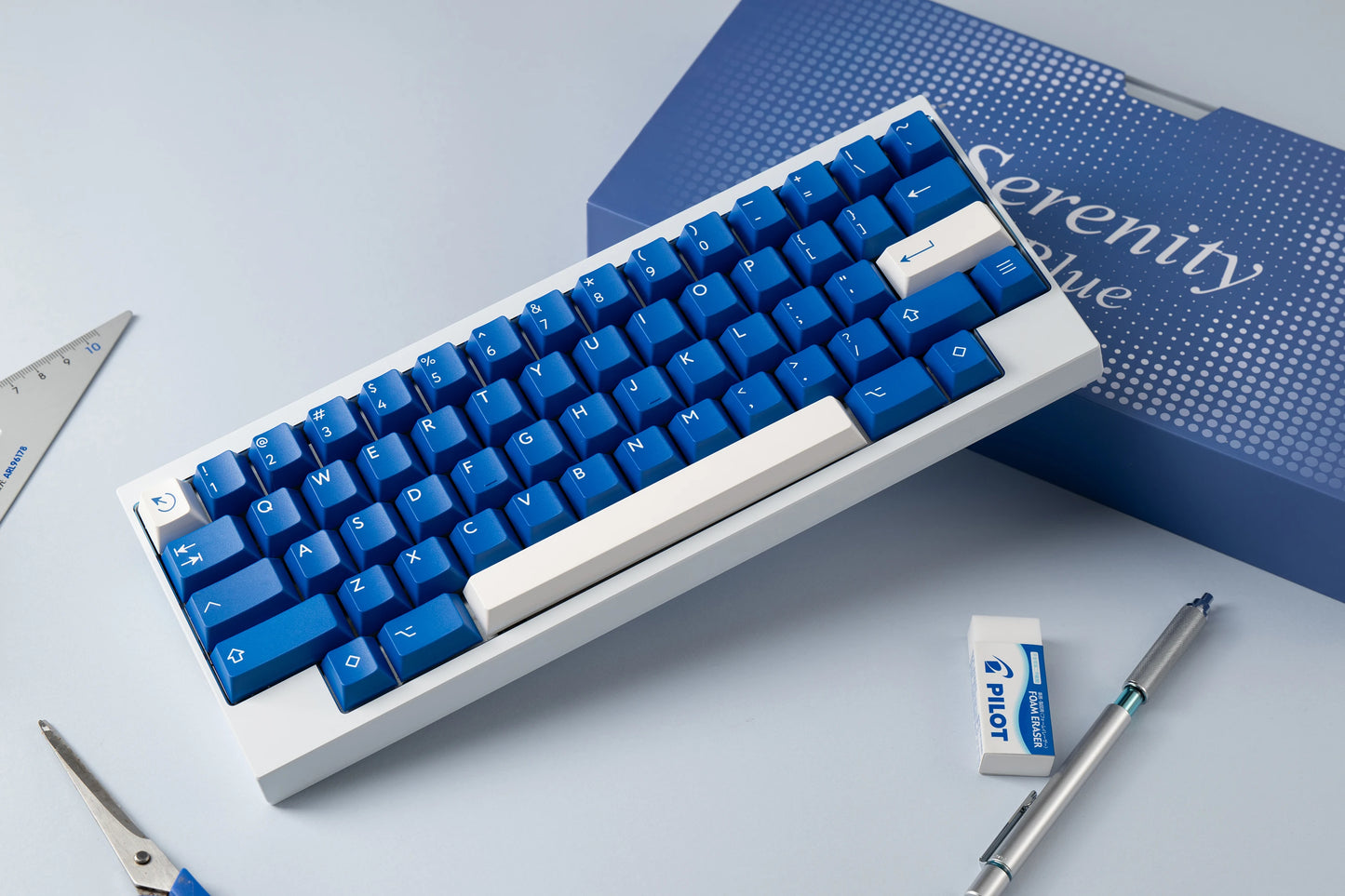 [Base Kit] PBTfans Serenity blue PBT material