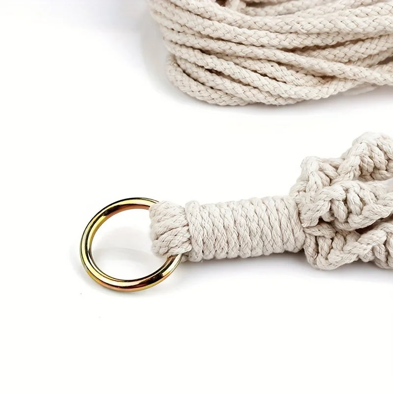 1PC Flower Pot Net Bag Plant Greening Hanging Basket Hanger Cotton Hemp Rope Handmade Cotton Rope Braided Sling - MyLootWare