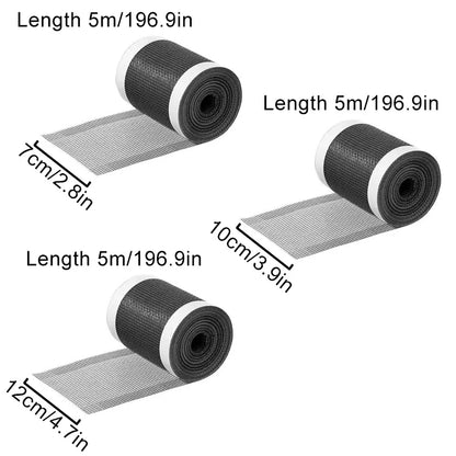 5m/Roll Shower Drain Hair Catcher Self-Adhesive Floor Drain Stickers Disposable Mesh Sink Strainer Filter For Bathroom Kitchen - MyLootWare