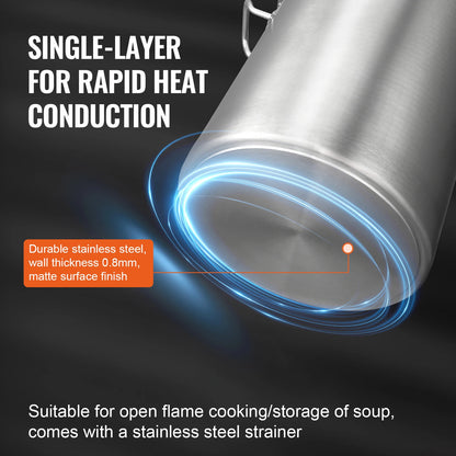 SucceBuy 42 Quart Stainless Steel Cookware