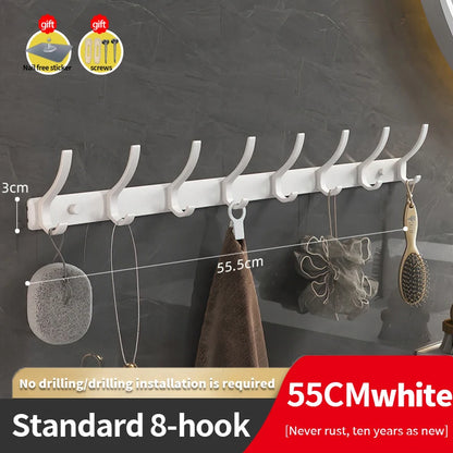 YUNJIEYA Black/White/Gun Grey Door hooks Clothes