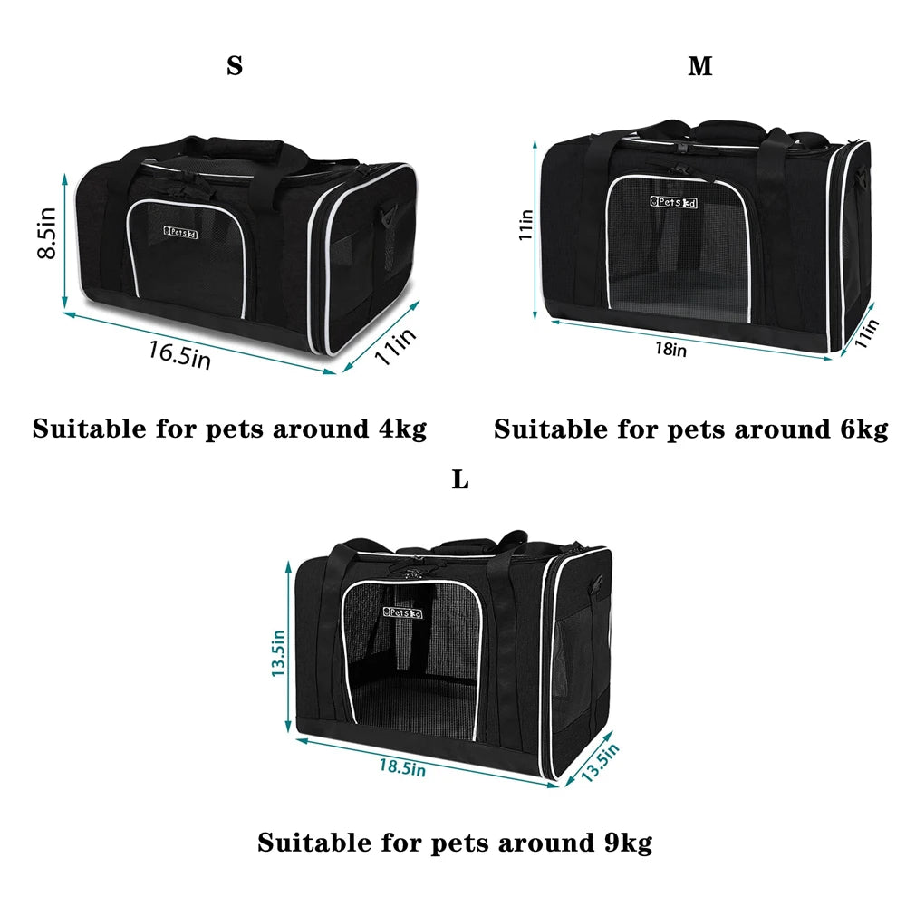 Soft Pet Carriers Portable Breathable Foldable Bag