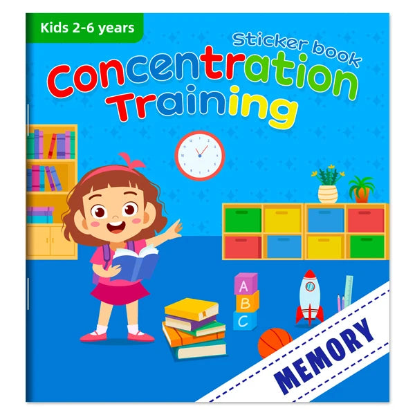 Montessori Toys Cartoon Sticker Books Focus on