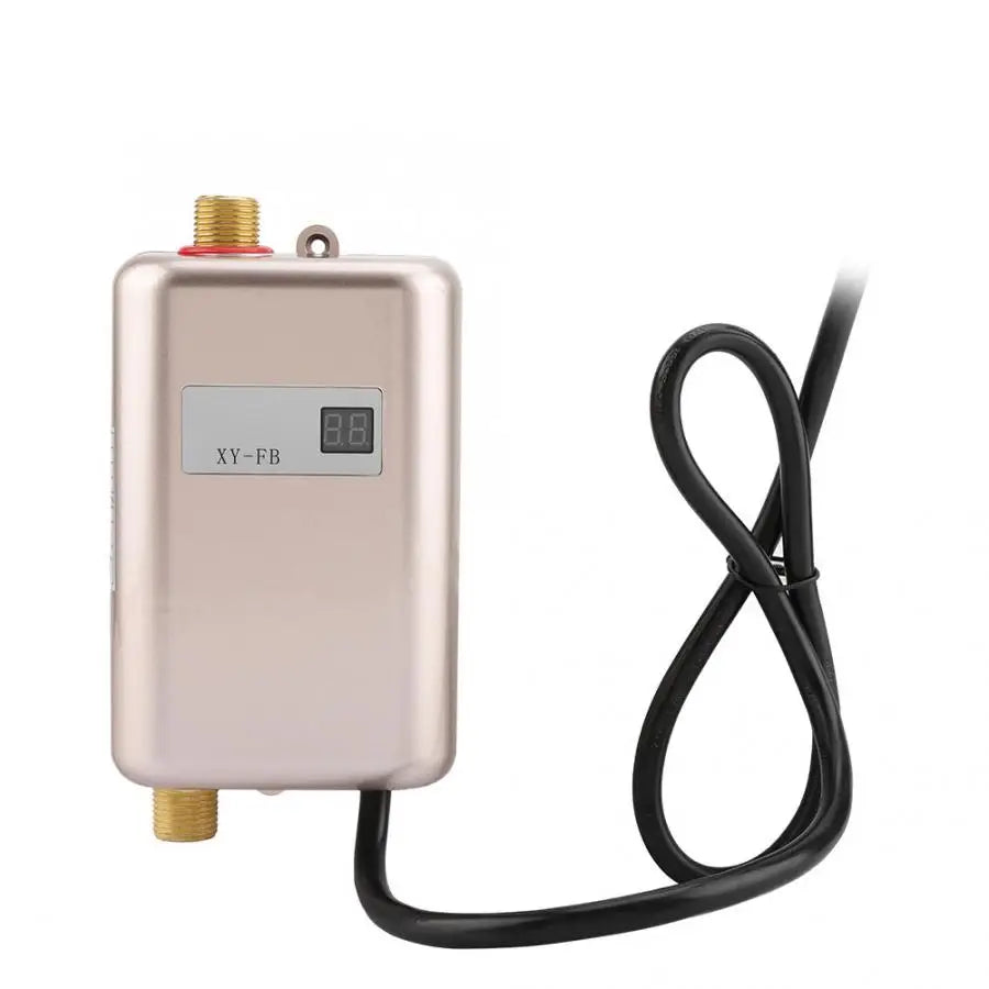 3000W Electric Water Heater Electric Tankless Water Heater LCD Digital Temperature Display Heating Shower 220-240V 50Hz - MyLootWare