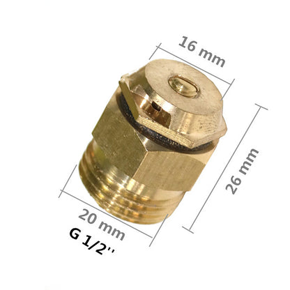 180° Brass Refraction Nozzle 1/2" Male Thread Misting Sprinkler Garden Agriculture Plant Flower Vegetable Nebulizer Sprayer 2Pcs - MyLootWare