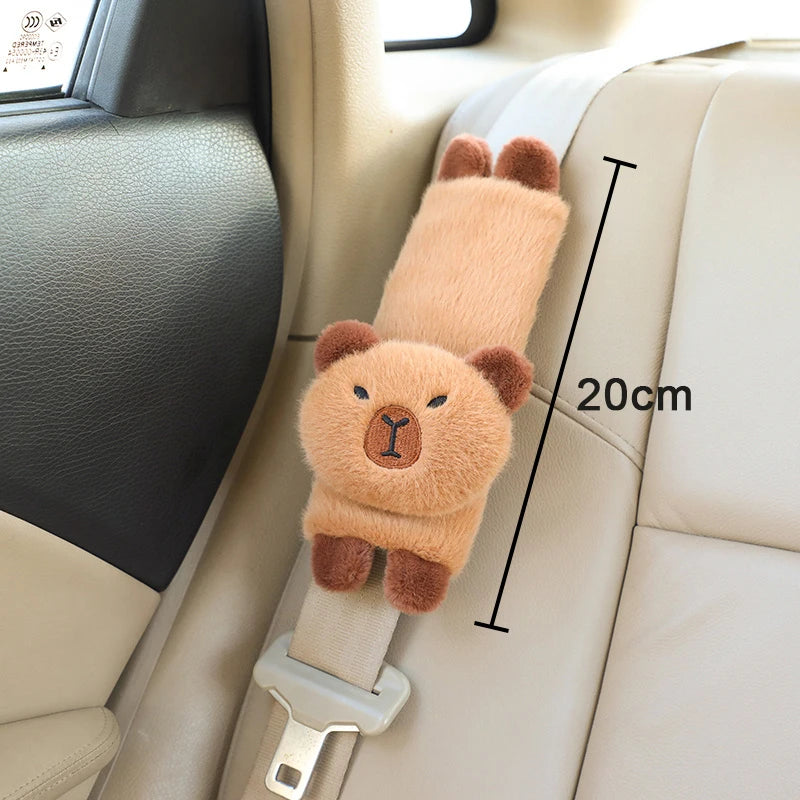 KAPIBARA Plush Toy Capybara Car Pillow Seat Belt