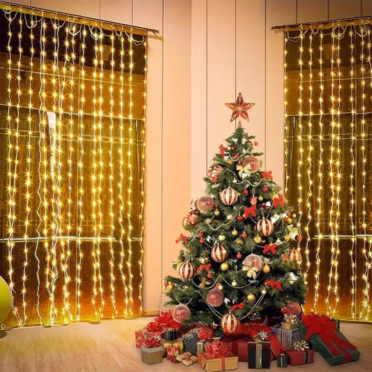 Curtain Garland LED Fairy String Lights Christmas