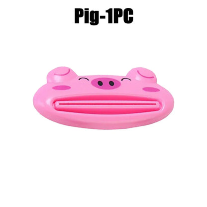 Cartoon Animal Toothpaste Squeezer Easy Use For Children Dispenser Kitchen Gadget Useful Home Tools Bathroom Plastic Tooth Paste - MyLootWare