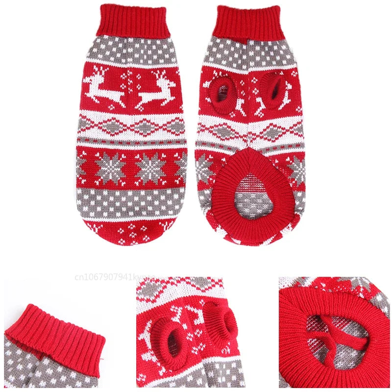 Warm Pet Dog Sweater Winter Dog Clothes for Small