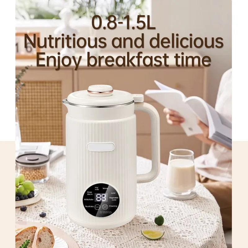 220V/110V Multifunctional Electric Soybean Milk Machine Food Blender Automatic Fruit Juice Maker Water Boiling Kettl Soy - MyLootWare