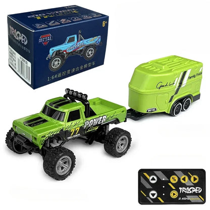 RC Off-Road Monster Truck 1/64 Remote Control Mini