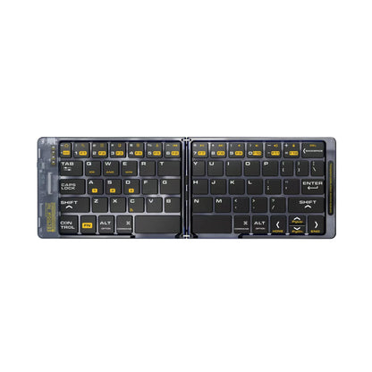 Portable wireless Bluetooth folding keyboard with