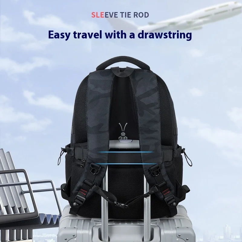 Backpack Primary School Middle School Students High School Bags Large Capacity Ultra-light Load Reduction Outdoor Travel Busines - MyLootWare