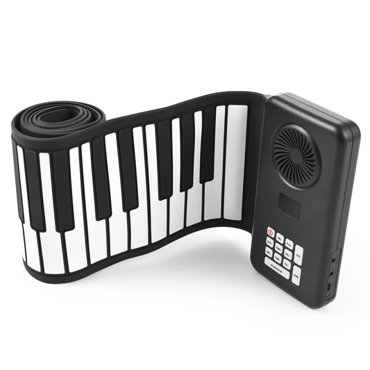 88 Key Portable Piano Handroll Electronic Piano Environmental Silicone Foldable Piano Home Practice Professional Electronic Pian - MyLootWare