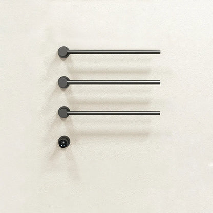 Bathroom Electric Heated Carbon Fiber Towel Rail Warmer Digital Display Temperature Time Control Smart Home Concealed Bar Dryer - MyLootWare