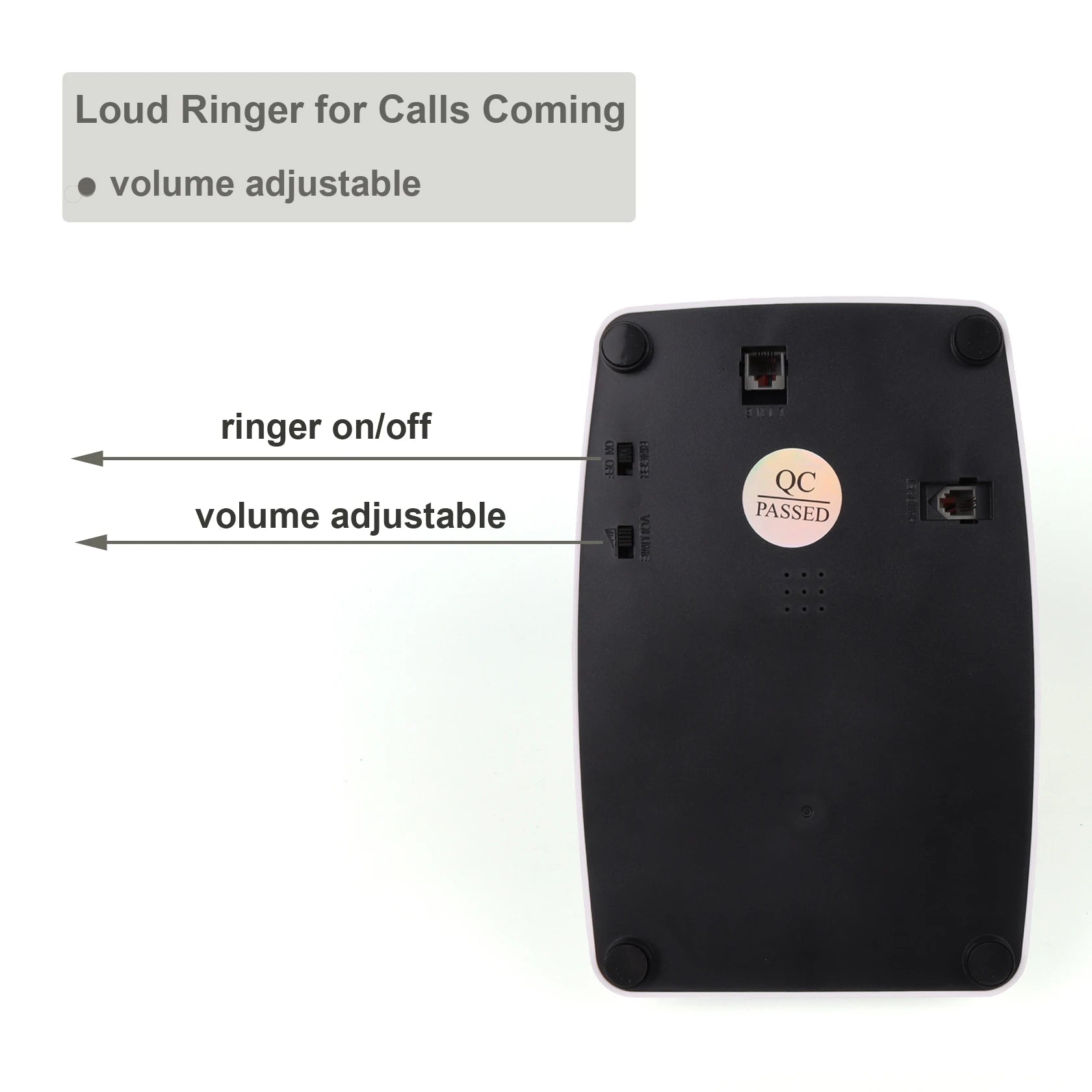 Vintage Landline Phones for Home, Retro Rotary House Phone with Ringer & Volume, Classic Old Fashion Desktop Analog Telephone - MyLootWare