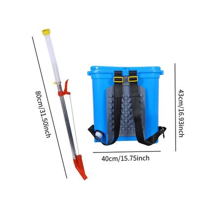 25L Back Carrying Granular Fertilizer Spreader for Corn Vegetables Versatile Agricultural Manual Fertilizing Tool Labor Saving - MyLootWare