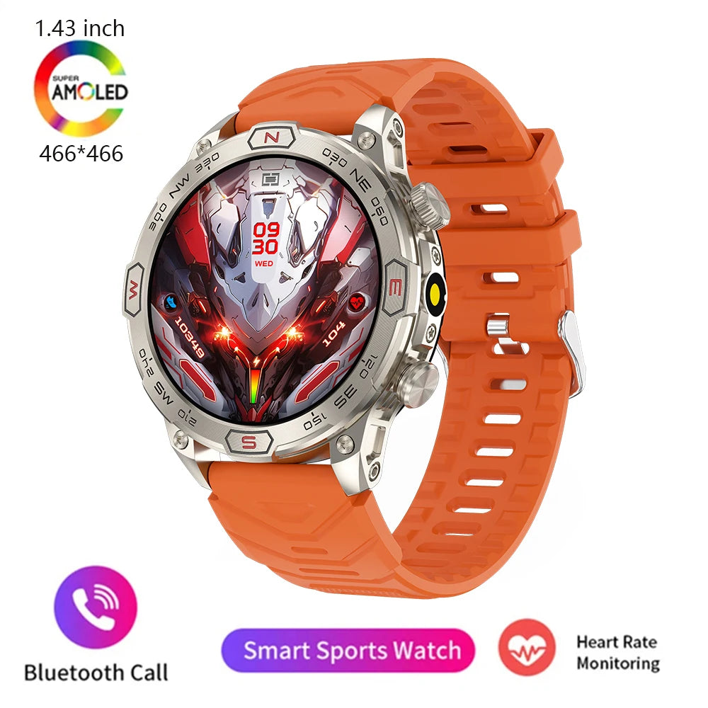 New 1.43-inch smartwatch ECG+PPG all-weather heart