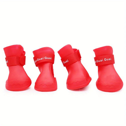 Pet Shoes Cute Pet Dog Shoes Rainproof Puppy Boots
