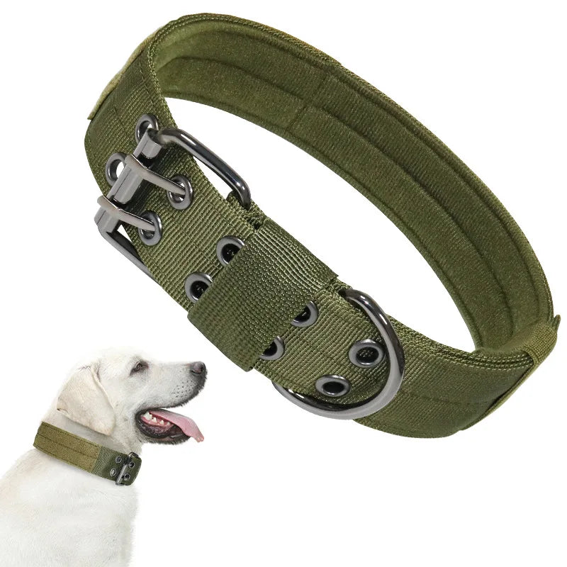 Adjustable Pet Collars Nylon Dog Collar for Small Medium Large Dogs Breathable Puppy Cat Necklace Pet Military Dog Accessories - MyLootWare