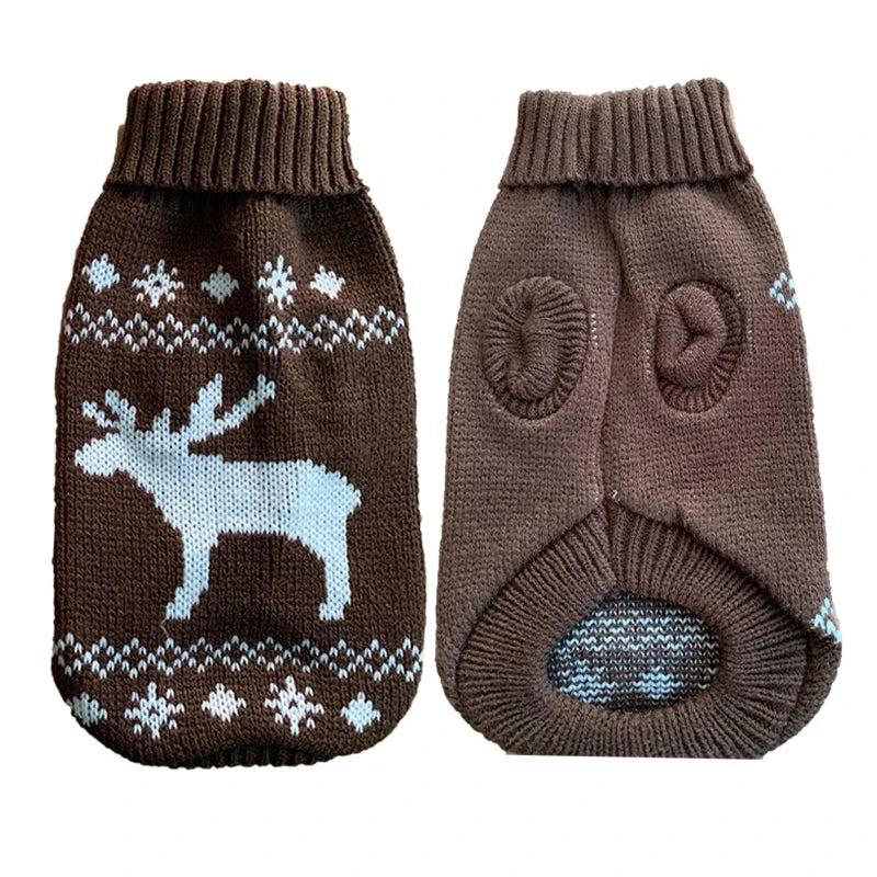 Warm Pet Dog Sweater Winter Dog Clothes for Small