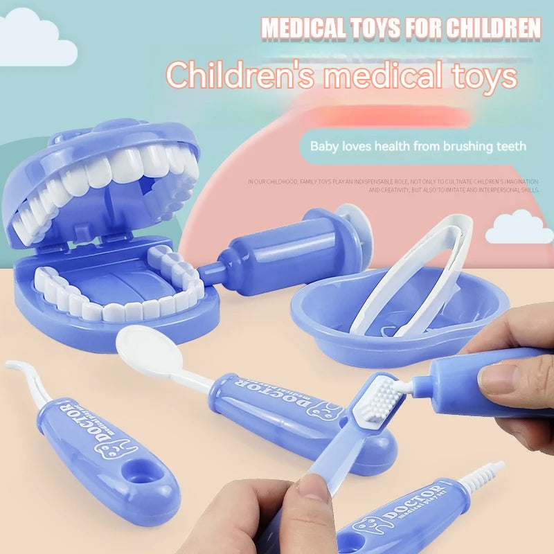 Children Montessori Toys Parent-child Interaction For Girl Boy Dentist Check Teeth Model Doctors Role Play Baby Kid Learning Toy - MyLootWare