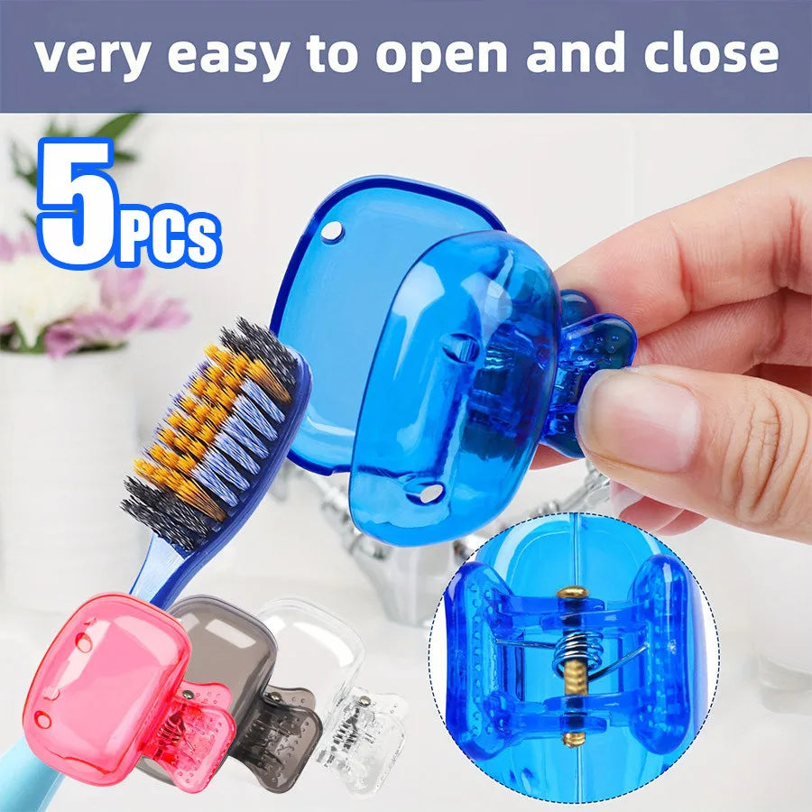 Portable Travel Toothbrush Head Protective Caps