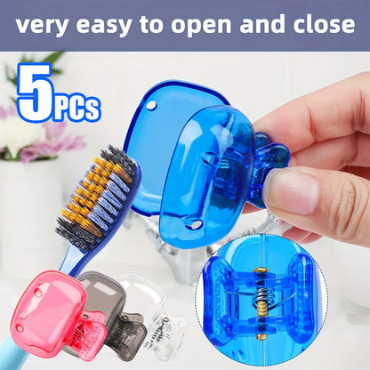 Portable Travel Toothbrush Head Protective Caps