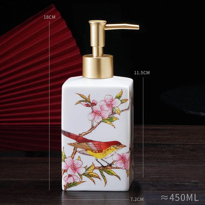 New Chinese ceramic press bottle lotion bottle