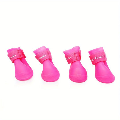 Pet Shoes Cute Pet Dog Shoes Rainproof Puppy Boots