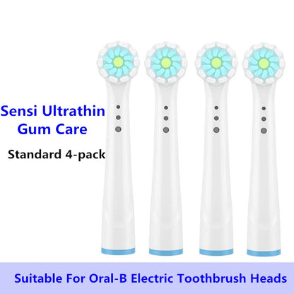 8/16Pcs Replacement Brush Heads for Oral B Electric Toothbrushes Floss Cross Action 3D Pro White Precision Standard Daily Clean - MyLootWare