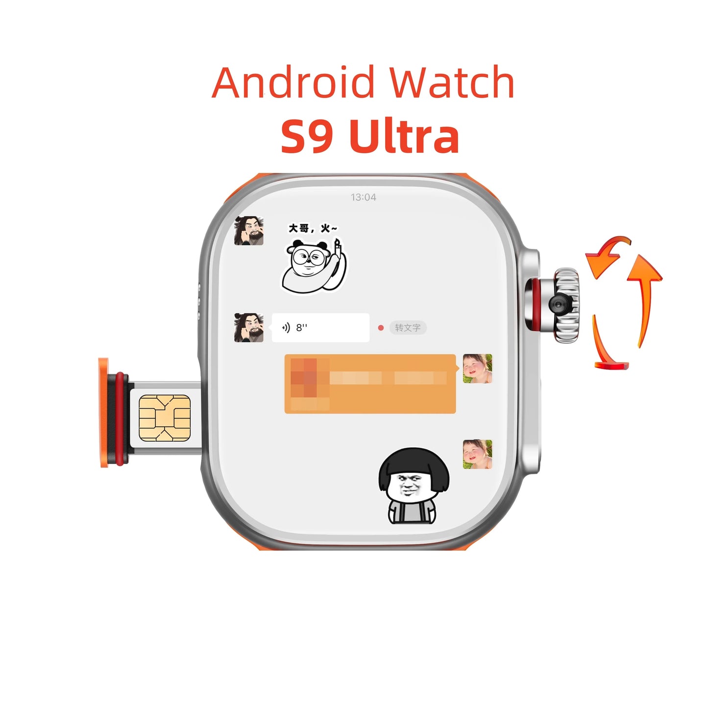 Smart Watch 4G S9 Ultra Android System with Ai