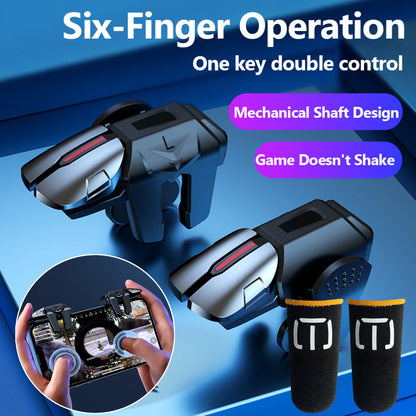 G21 1 Pair 6 Finger Game Controller Gamepad