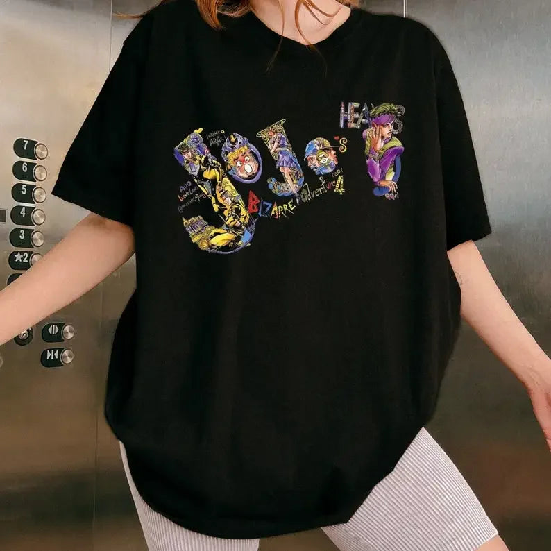 Anime JJ's Bizarre Adventure T-Shirt, Anime T-Shirt - MyLootWare