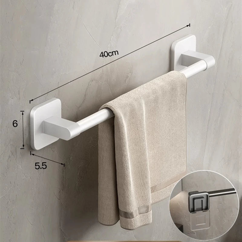 Wall Mounted Towel Holder & Slipper Rack