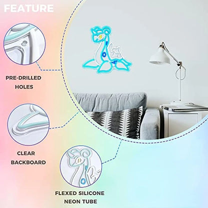 Anime Dragon Neon Sign Janpanese Neon Light for Game Room Bedroom Wall Decor Best Gifts for Anime Lovers USB Powered Anime Light - MyLootWare