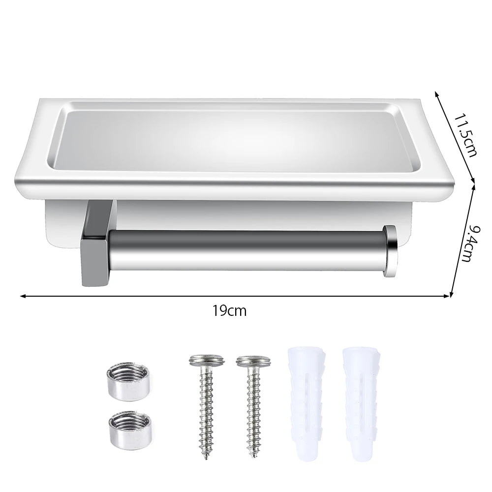 Stainless Steel Bathroom Paper Holder Toilet Roll