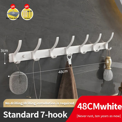 YUNJIEYA Black/White/Gun Grey Door hooks Clothes