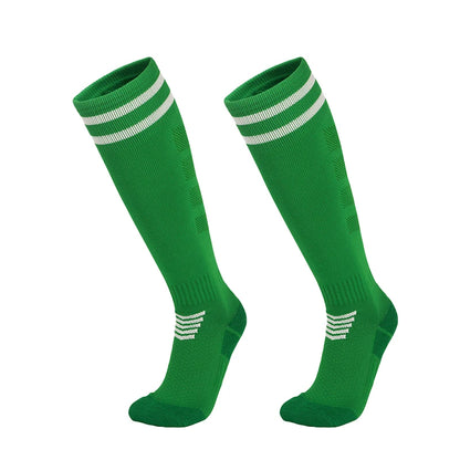 Towel Bottom Soccer Socks Breathable Knee High