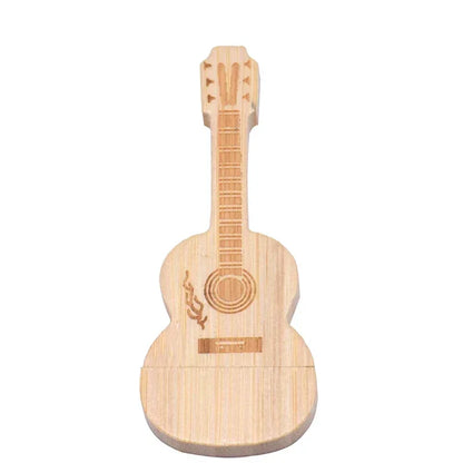 JASTER Wooden Guitar USB Flash Drives 128GB Free
