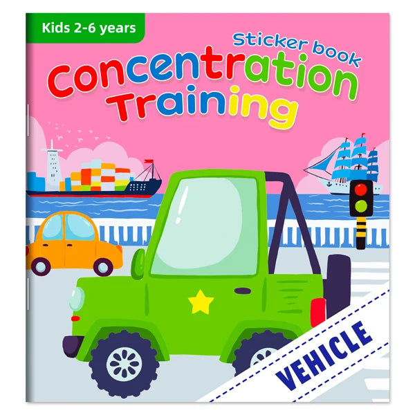 Montessori Toys Cartoon Sticker Books Focus on