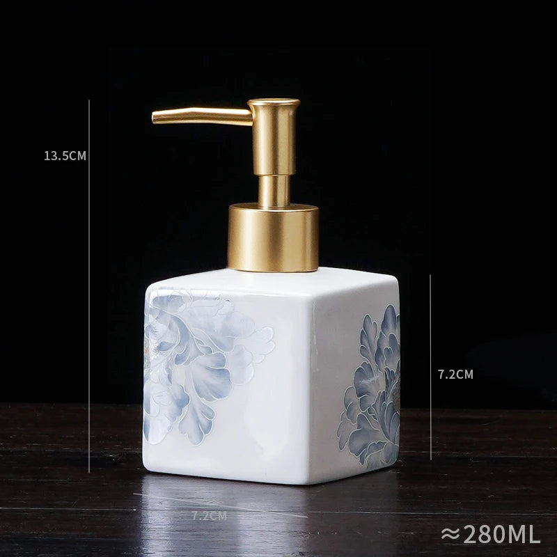New Chinese ceramic press bottle lotion bottle